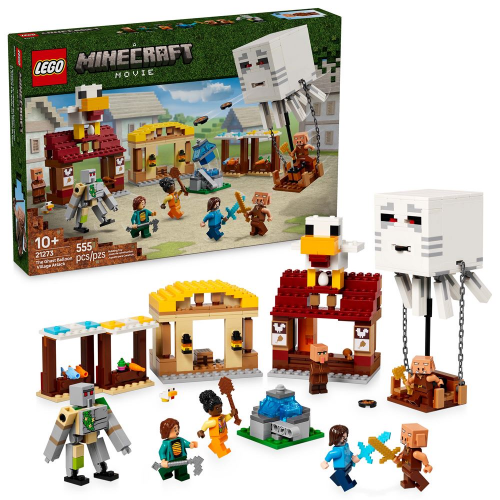 LEGO - 21273 - MINECRAFT - The Ghast Balloon Village Attack - 555pcs