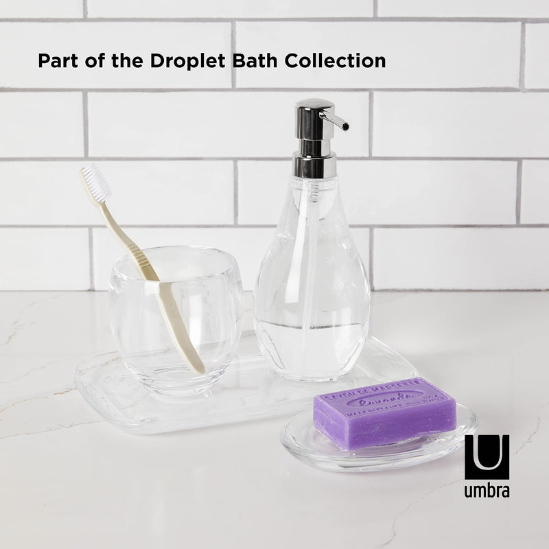 UMBRA - Droplet Soap Pump _ Clear