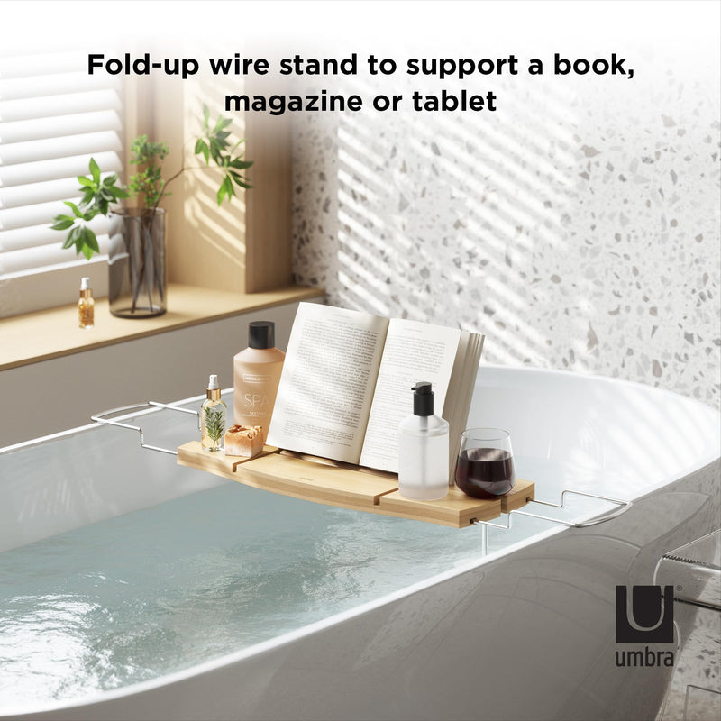 UMBRA - Aquala Bathtub Caddy & Tray _ Natural