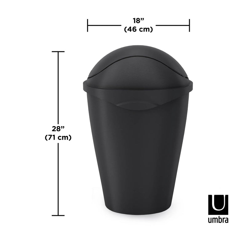 UMBRA - Swinger Trash Can _ Black