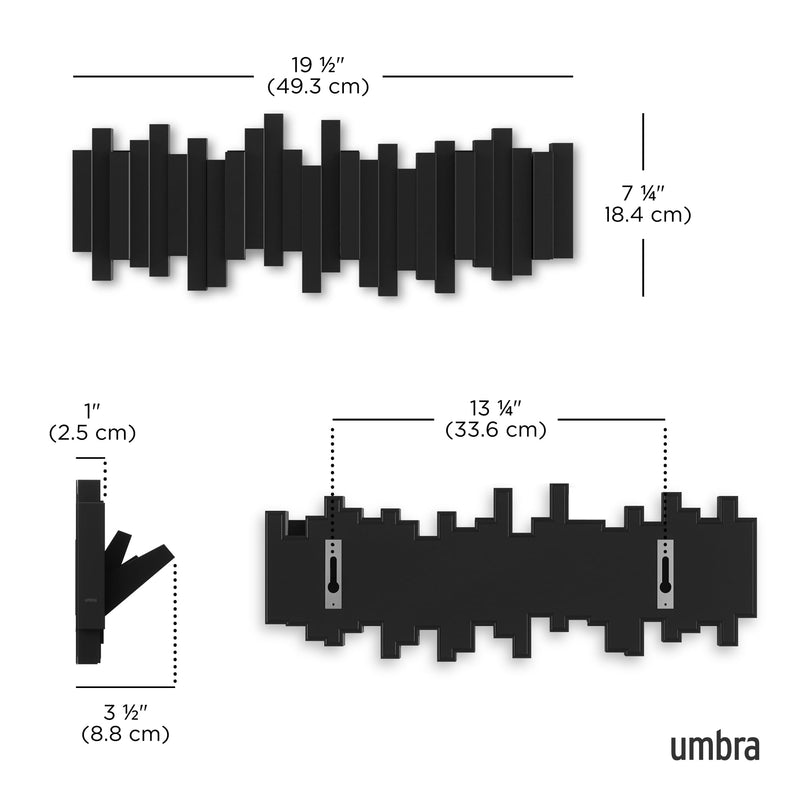 UMBRA - Sticks 5 Wall Hook _ Black