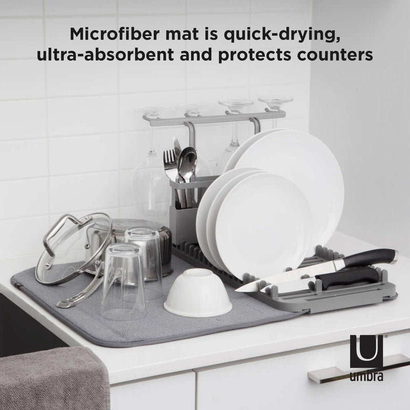 UMBRA - Udry Dish Rack & Caddy _ Charcoal