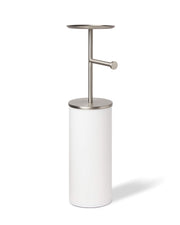 UMBRA - Portaloo Toilet Paper Stand _ White-Nickel