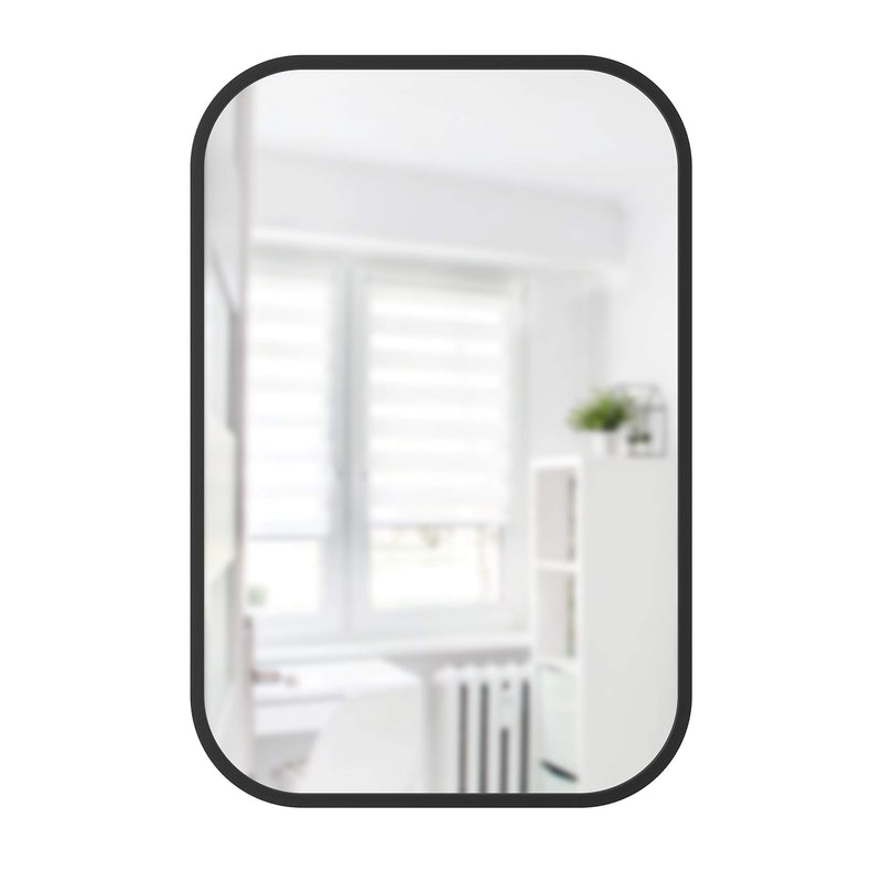 UMBRA - Hub Rectangle Wall Mirror _ Black / 24x36" (61x91 cm)