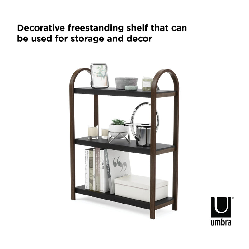 UMBRA - Bellwood 3-Tier Shelf _ Black-Walnut