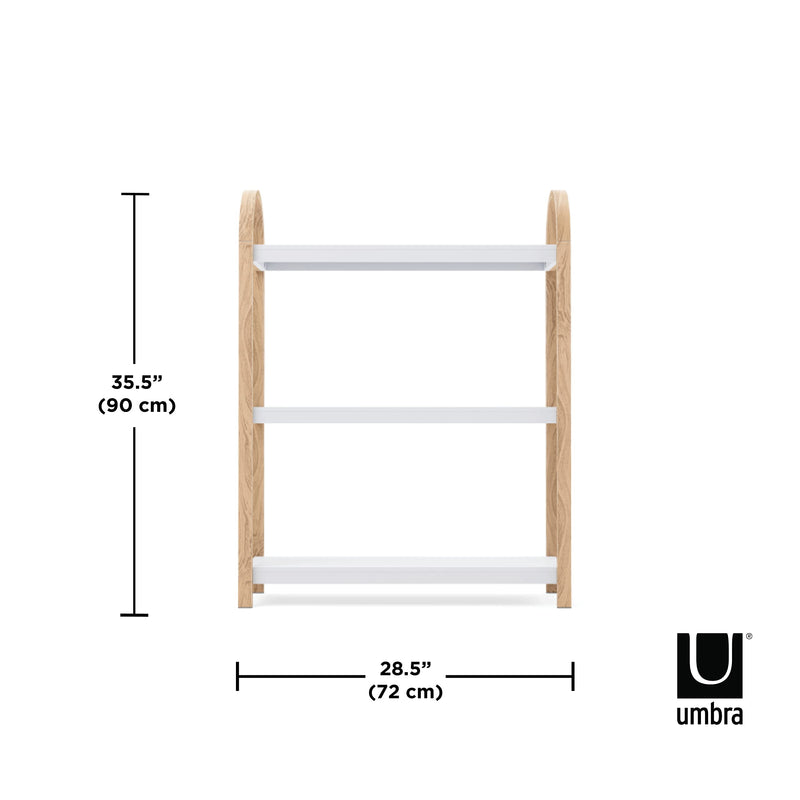 UMBRA - Bellwood 3-Tier Shelf _ White-Natural