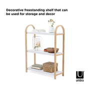 UMBRA - Bellwood 3-Tier Shelf _ White-Natural