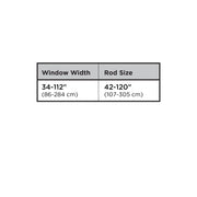 UMBRA - Midnight Blackout Double Curtain Rod _ Eco-Friendly Nickel / 42-120" (107-305 cm) / 3/4" (1.9 cm)