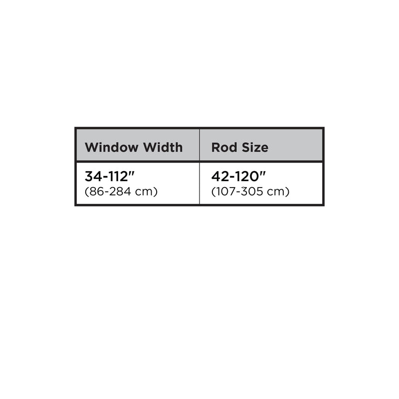 UMBRA - Midnight Blackout Double Curtain Rod _ Eco-Friendly Nickel / 42-120" (107-305 cm) / 3/4" (1.9 cm)