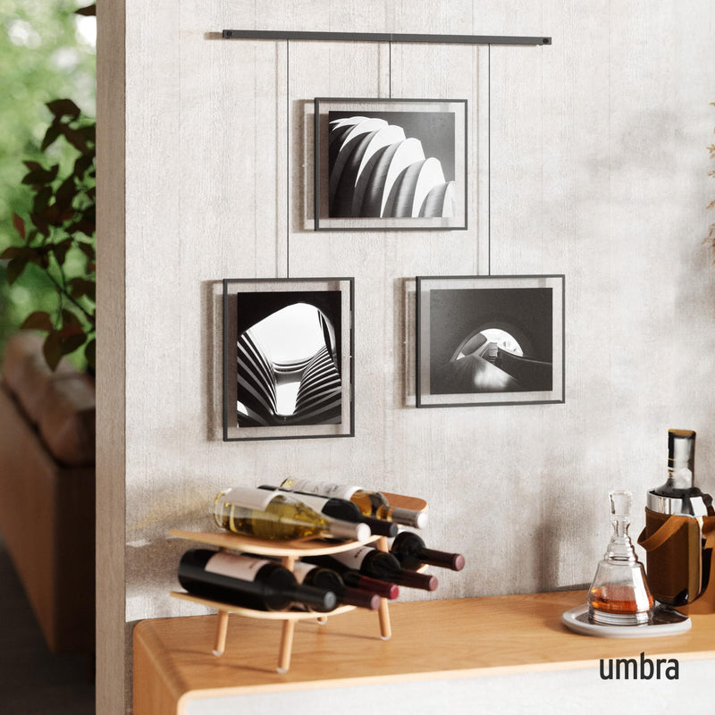 UMBRA - Exhibit 8x10 Wall Picture Frames, Set of 3 _ Black