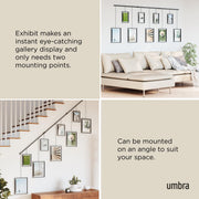 UMBRA - Exhibit Wall Picture Frames, Set of 9 _ Black