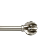 UMBRA - Blossom Curtain Rod _ Eco-Friendly Nickel / 42-120" (107-305 cm) / 1" (2.5 cm)