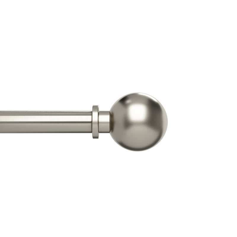 UMBRA - Bolas Curtain Rod _ Eco-Friendly Nickel / 36-72" (91-183 cm) / 1" (2.5 cm)