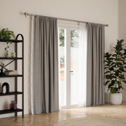 UMBRA - Bolas Double Curtain Rod _ Eco-Friendly Nickel / 36-72" (91-183 cm) / 1" (2.5 cm)