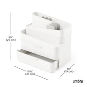 UMBRA - Glam Cosmetic Organizer Large _ White-Grey