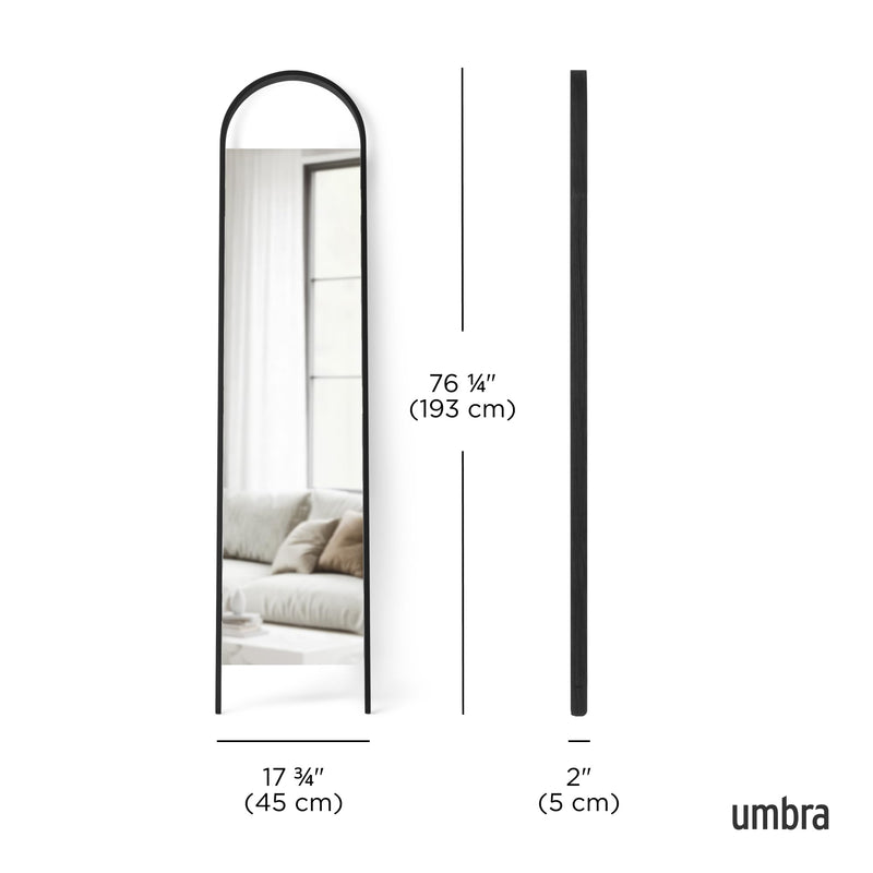 UMBRA - Bellwood Leaning Mirror _ Black