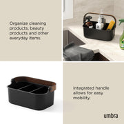 UMBRA - Bellwood Storage Bin _ Black-Walnut / Medium