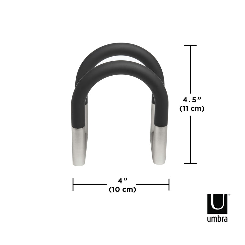 UMBRA - Swivel Napkin Holder _ Black-Nickel