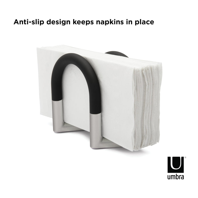 UMBRA - Swivel Napkin Holder _ Black-Nickel