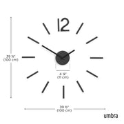 UMBRA - Blink Wall Clock _ Black