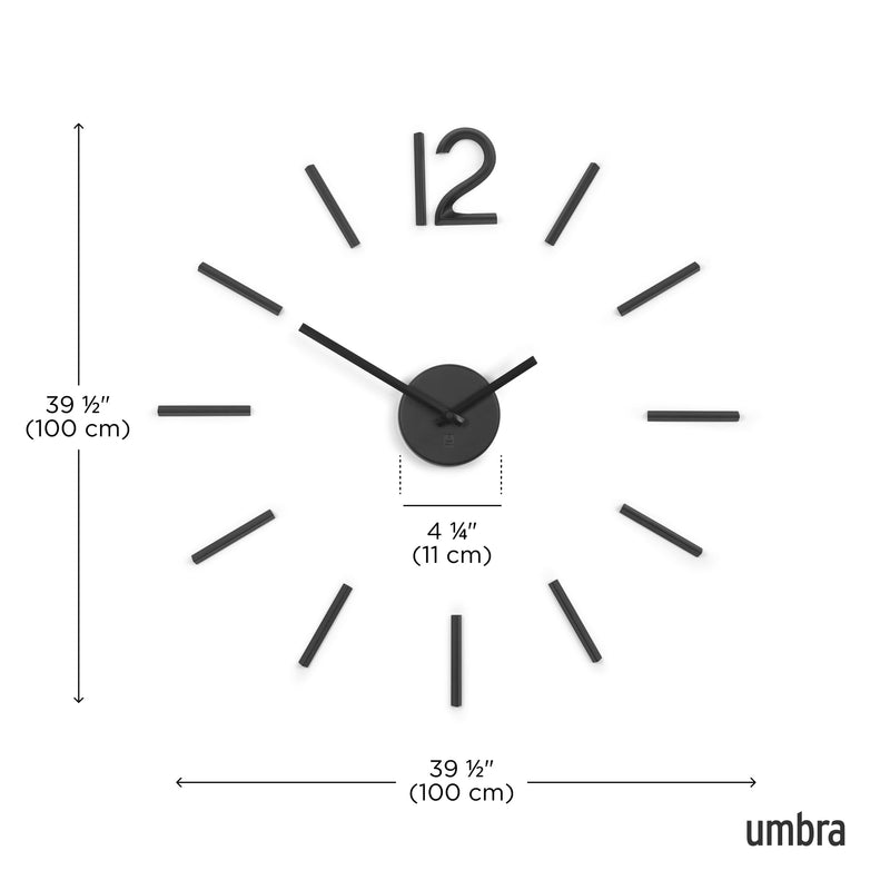 UMBRA - Blink Wall Clock _ Black