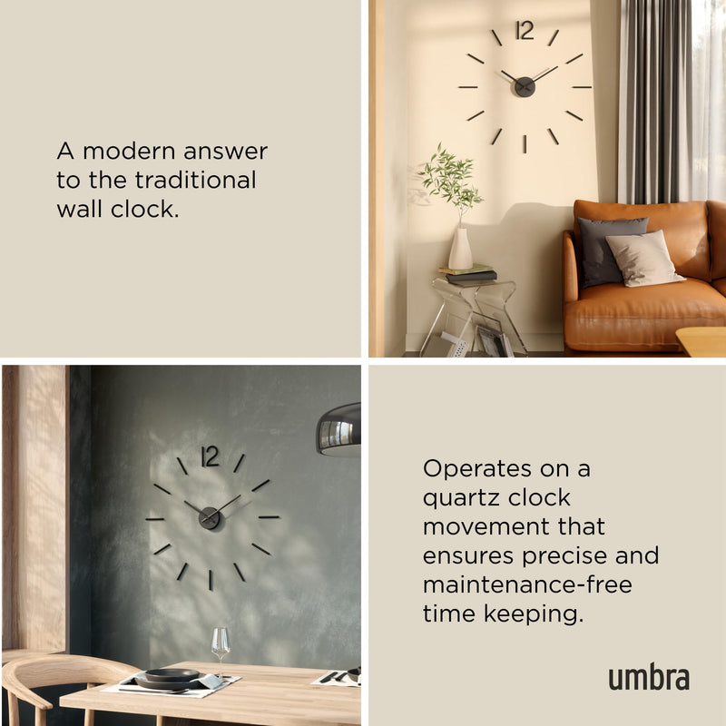 UMBRA - Blink Wall Clock _ Black