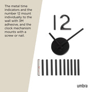 UMBRA - Blink Wall Clock _ Black