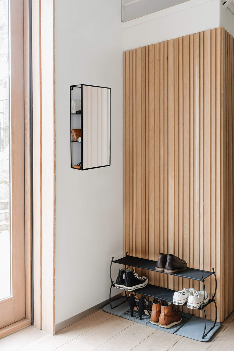 UMBRA - Cubiko Wall & Storage Mirror _ Black