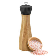 Natural Living - Adjustable Salt Mill - Hardwood — salt mill with salt crystals.