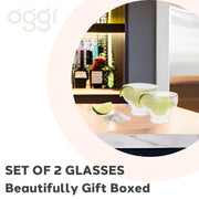 OGGI - Bar™ Double-Walled Margarita Glasses