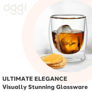 OGGI - Bar™ Double-Walled Whiskey Glasses