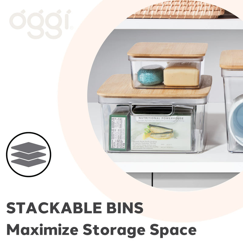 OGGI - Neat™ Bamboo Lid Storage Bin