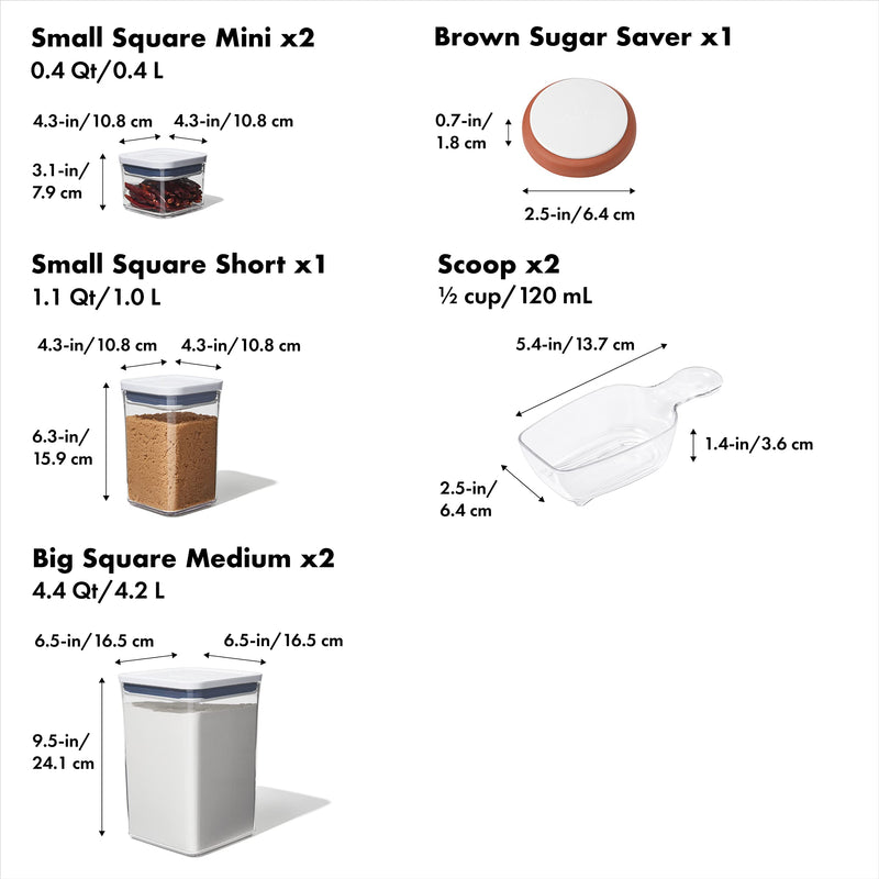 OXO - POP 2.0 8-piece Baking Set