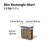 OXO - POP 2.0 Slim Rectangle Short Container