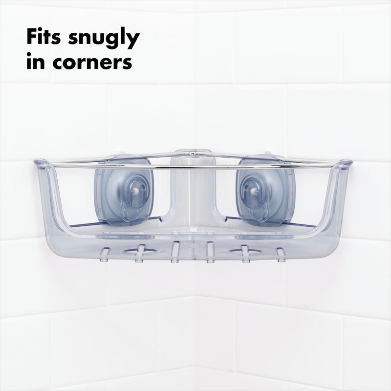 OXO - StrongHold™ Corner Suction Shower Basket