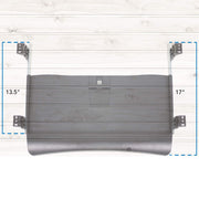 Mount-IT - Under-Desk Keyboard Tray with Gel Wrist Pad � Black