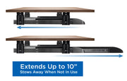 Mount-IT - Under-Desk Keyboard Tray with Gel Wrist Pad � Black