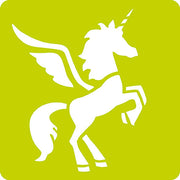 Clairefontaine - 6 Unicorn Stencils 6X6