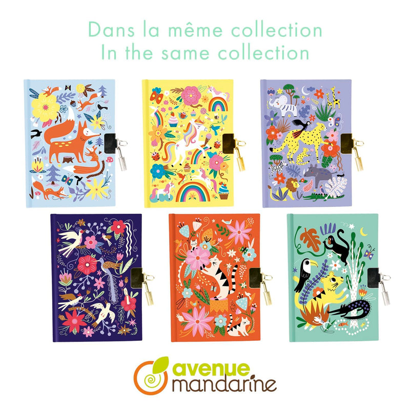 Clairefontaine - Secret Journal, Cats & Flowers 11X2X14Cm