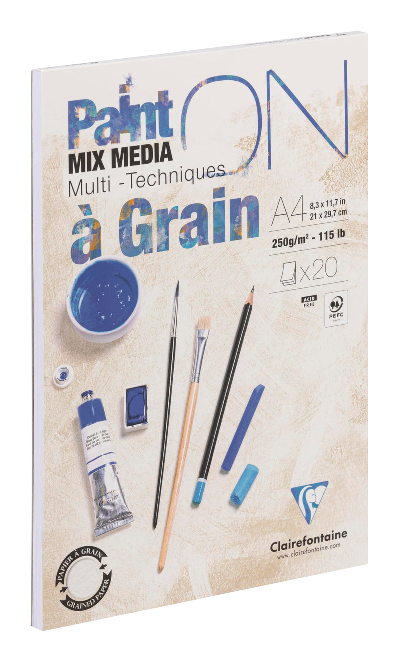 Clairefontaine Paint’On Grained pad – A4 cover