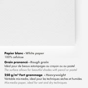Clairefontaine - Grained Paint On Glued Pads A4  20S - 21x29.7cm