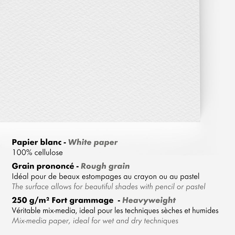 Clairefontaine Paint’On Grained pad – A4 detail 2
