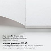 Clairefontaine - Paint'On Misca Glued Drawing pad A4 15S 250g/M²