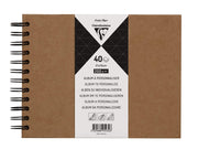 Clairefontaine - Kraft hardcover album 8.25X6 40S 200G