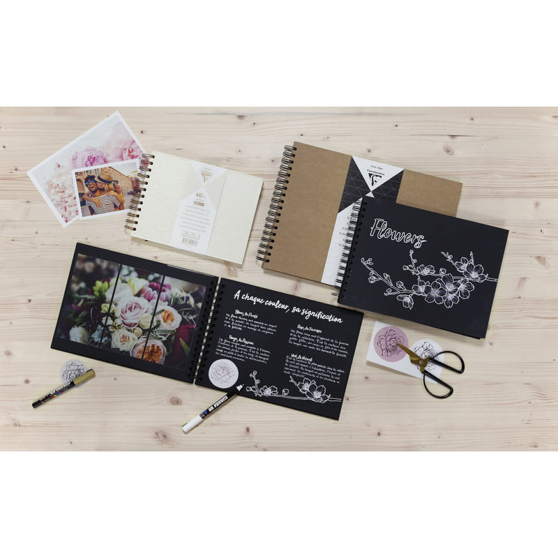 Clairefontaine - Kraft hardcover album 8.25X6 40S 200G