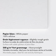 Clairefontaine - Paint'On Misca Glued Drawing Pad A5 15S 250g/M²
