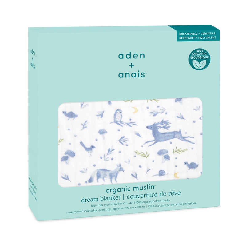 aden + anais - Organic Dream Blanket | Outdoors-Sleepy Forest - Boy
