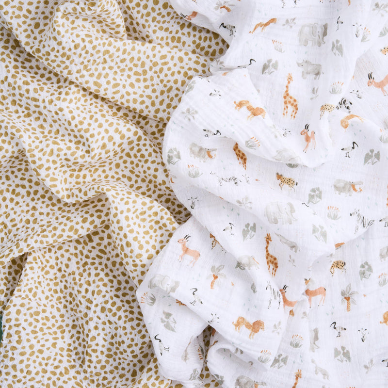 aden + anais - Swaddles |! Giraffe Safari - Neutral
