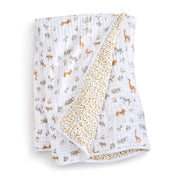 aden + anais - Muslin Blanket |! Giraffe Safari - Neutral