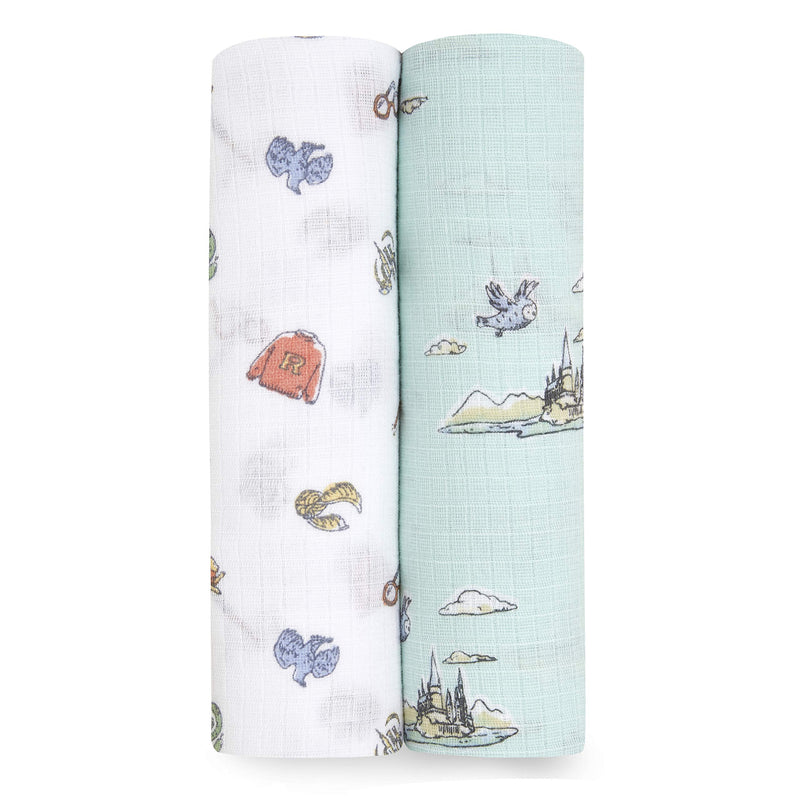 aden + anais - Swaddles | Hogwarts Essentials - Neutral